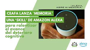 Amazon Alexa estrena una ‘skill’ con el objetivo de ralentizar el deterioro cognitivo de personas con demencia